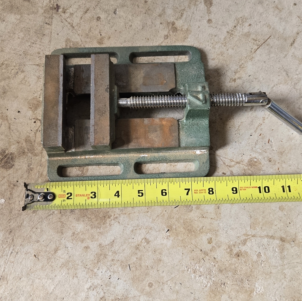 Pittsburg #4 Drill Vise Green Metal Vintsge 1990s